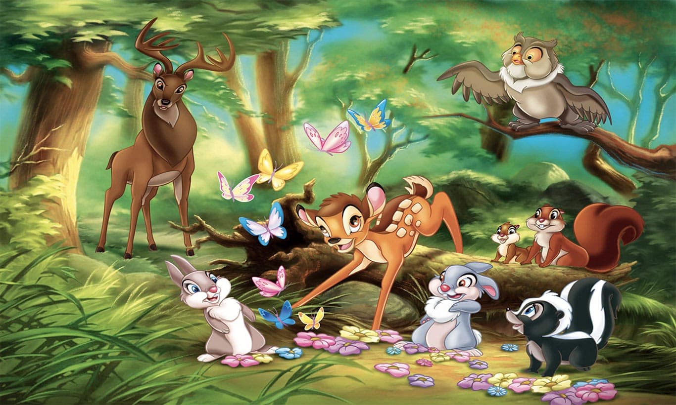 1366x820 Bambi Wall Art