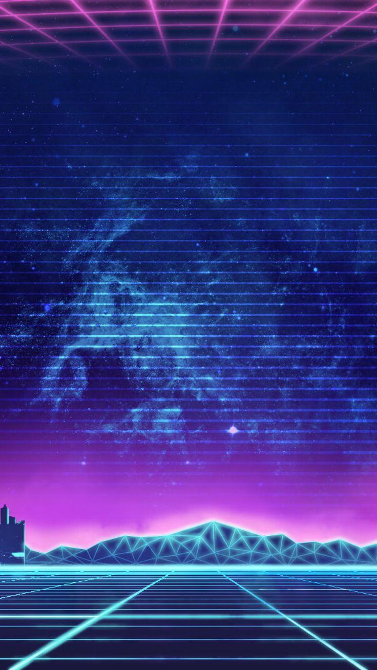 736x1308 Music retro neon city. Neon wallpaper, Retro wallpaper, Swallpaper