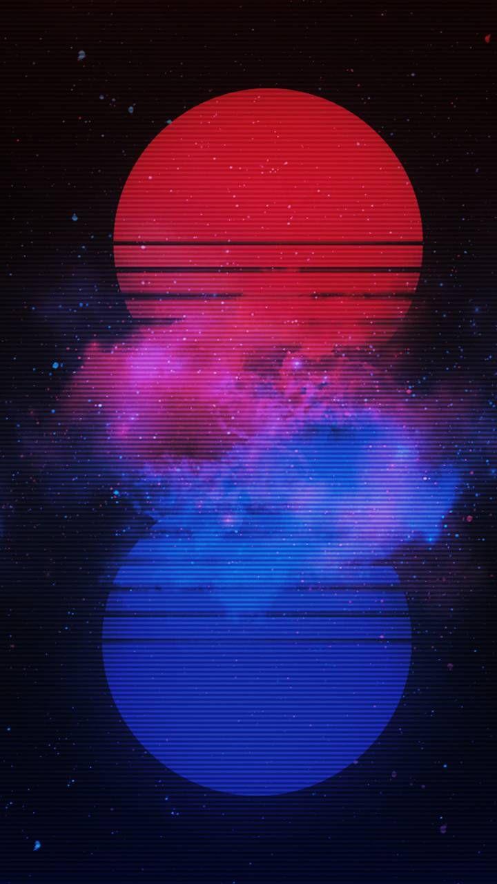 720x1280 Retro Red Wallpaper