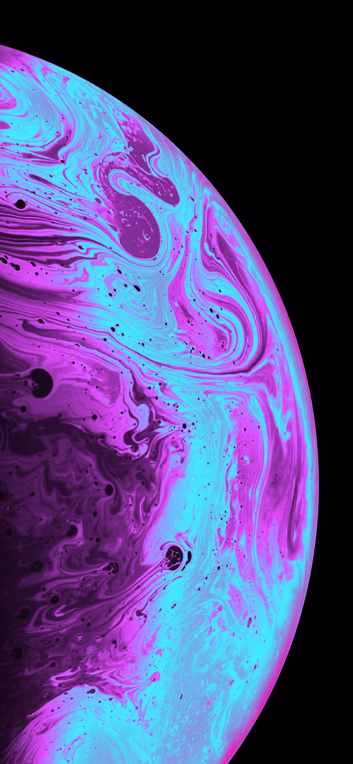 1125x2436 Blue Retro Wallpaper