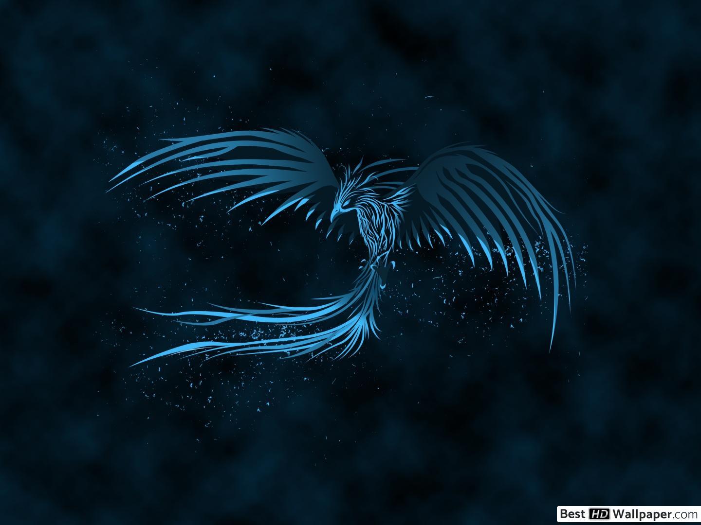 1440x1080 Blue Phoenix HD wallpaper download