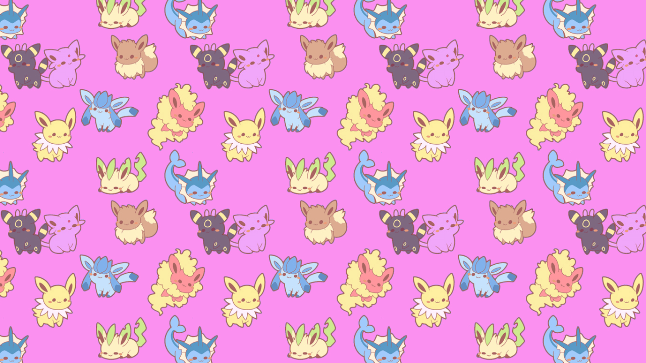 1280x720 Pastel Pink Pokemon