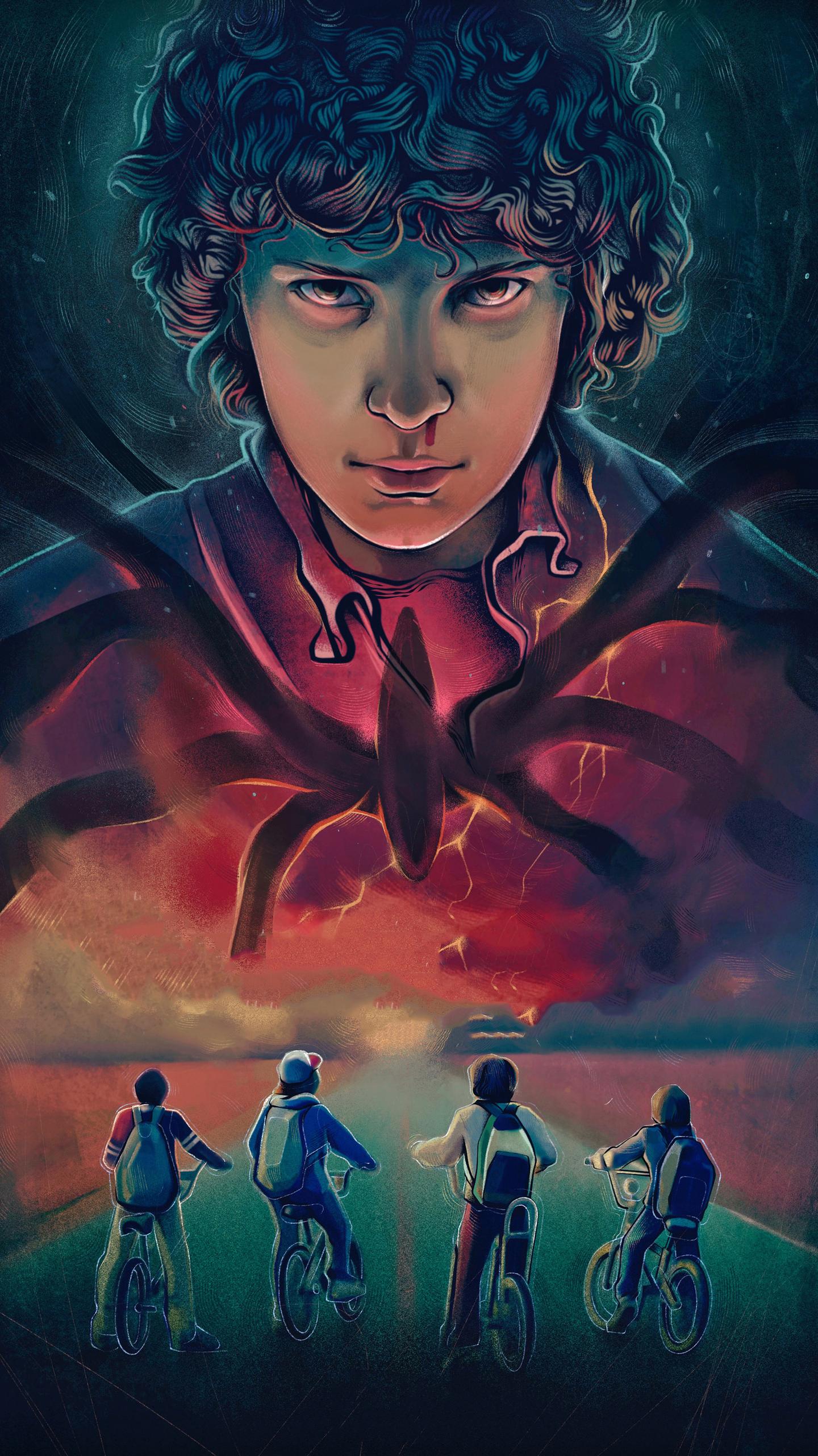1440x2560 Stranger Things Season 3 2019 Eleven Art Samsung Galaxy S S7 , Google Pixel XL , Nexus 6P , LG G5 HD 4k Wallpaper, Image, Background, Photo and Picture