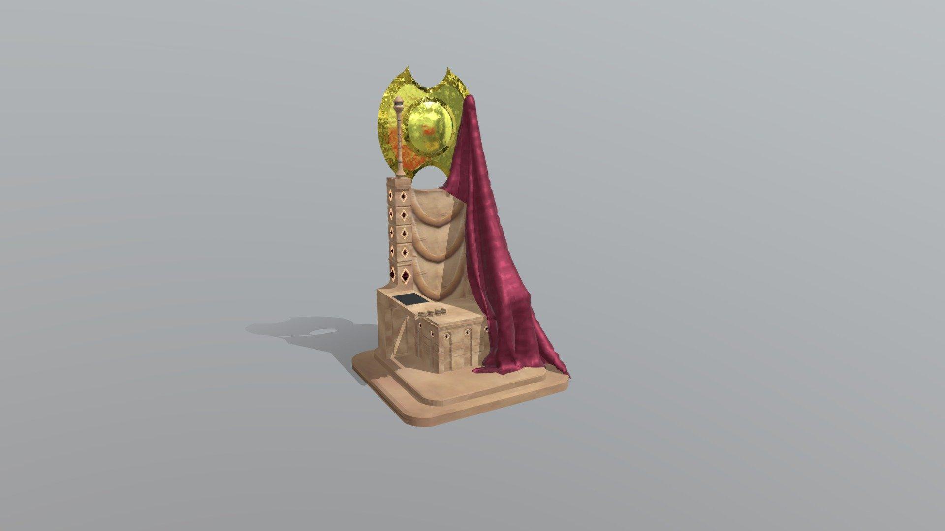 1920x1080 God of war 1 Kratos's Throne Free 3D model by blueman6543 [462c346]