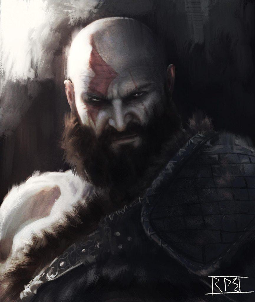 865x1024 Kratos Fan Art