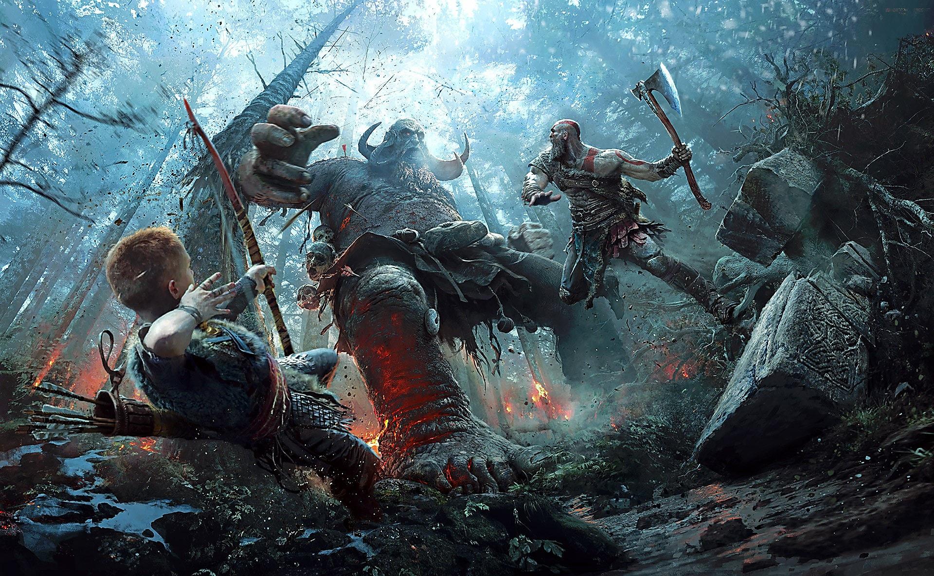 1920x1184 Artwork A New Beginning. God of War. SIE Santa Monica Studio. Cook and Becker