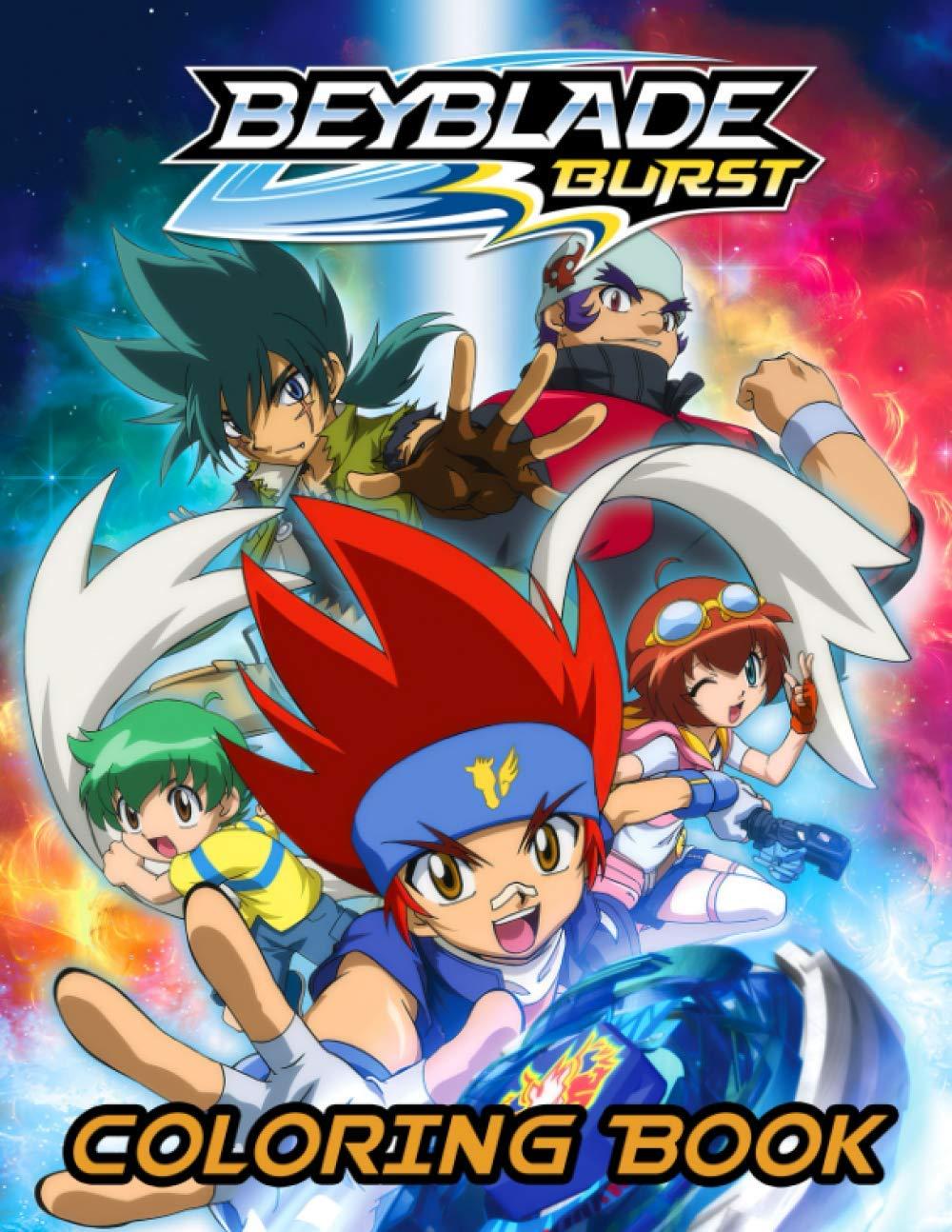1000x1294 Beyblade Burst Coloring Book: Easy Coloring Book For Unleashing Artistic Abilities, Relaxation, Stress Relieving, And Having Fun With Amazing Designs Of Beyblade Burst: Reich, Wolf Dieter: 9798687162036: Books