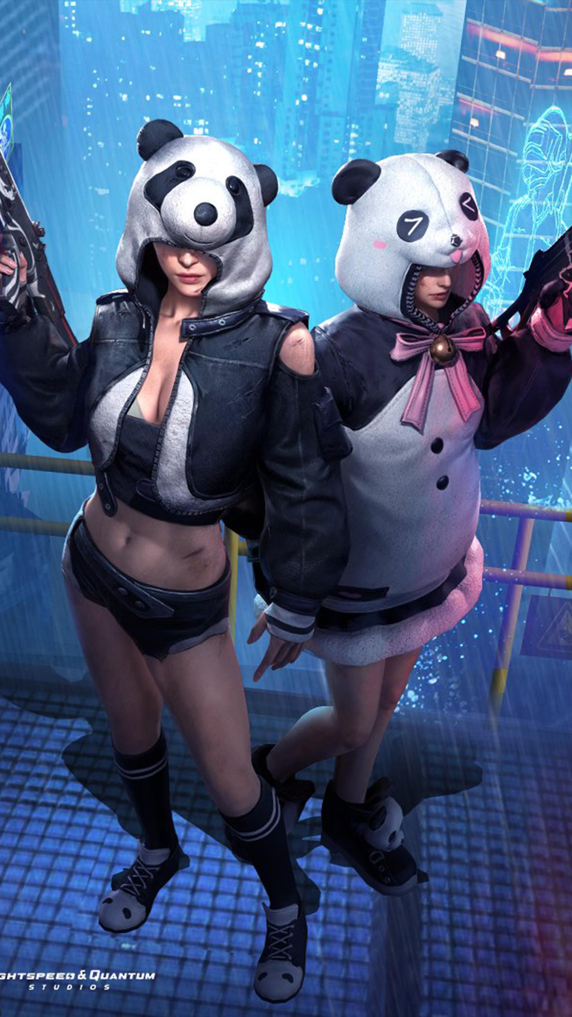 2160x3840 PUBG Mobile Cuddly Panda 4K Ultra HD Mobile Wallpaper