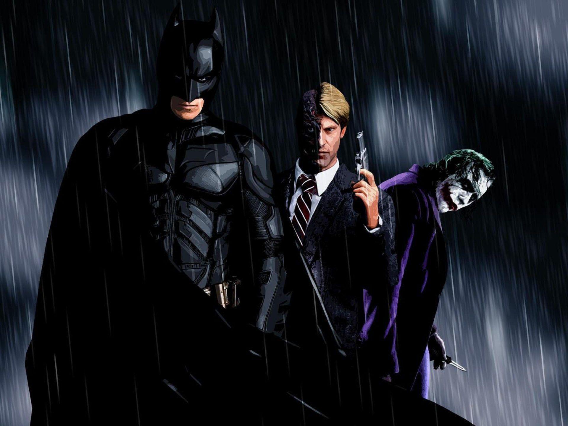 1920x1440 Batman Aaron Eckhart Two Face The Joker HD Wallpaper For Laptop