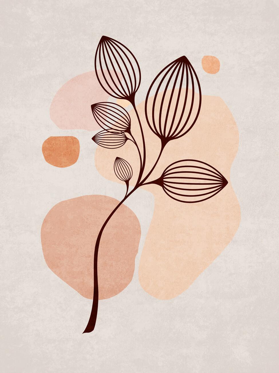 975x1300 Artistic illustration. Boho Leaves 06. Ukposters.co.uk