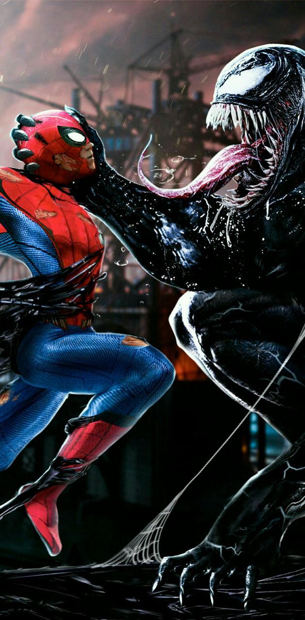 630x1280 Spiderman Venom Wallpaper