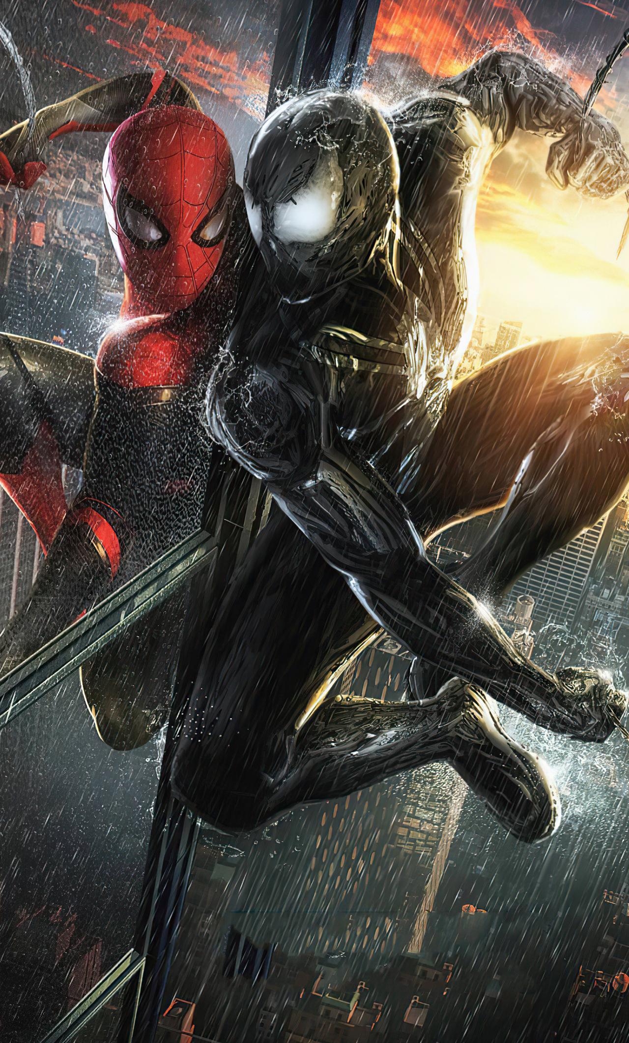 1280x2120 Spider Man V Venom iPhone HD 4k Wallpaper, Image, Background, Photo and Picture