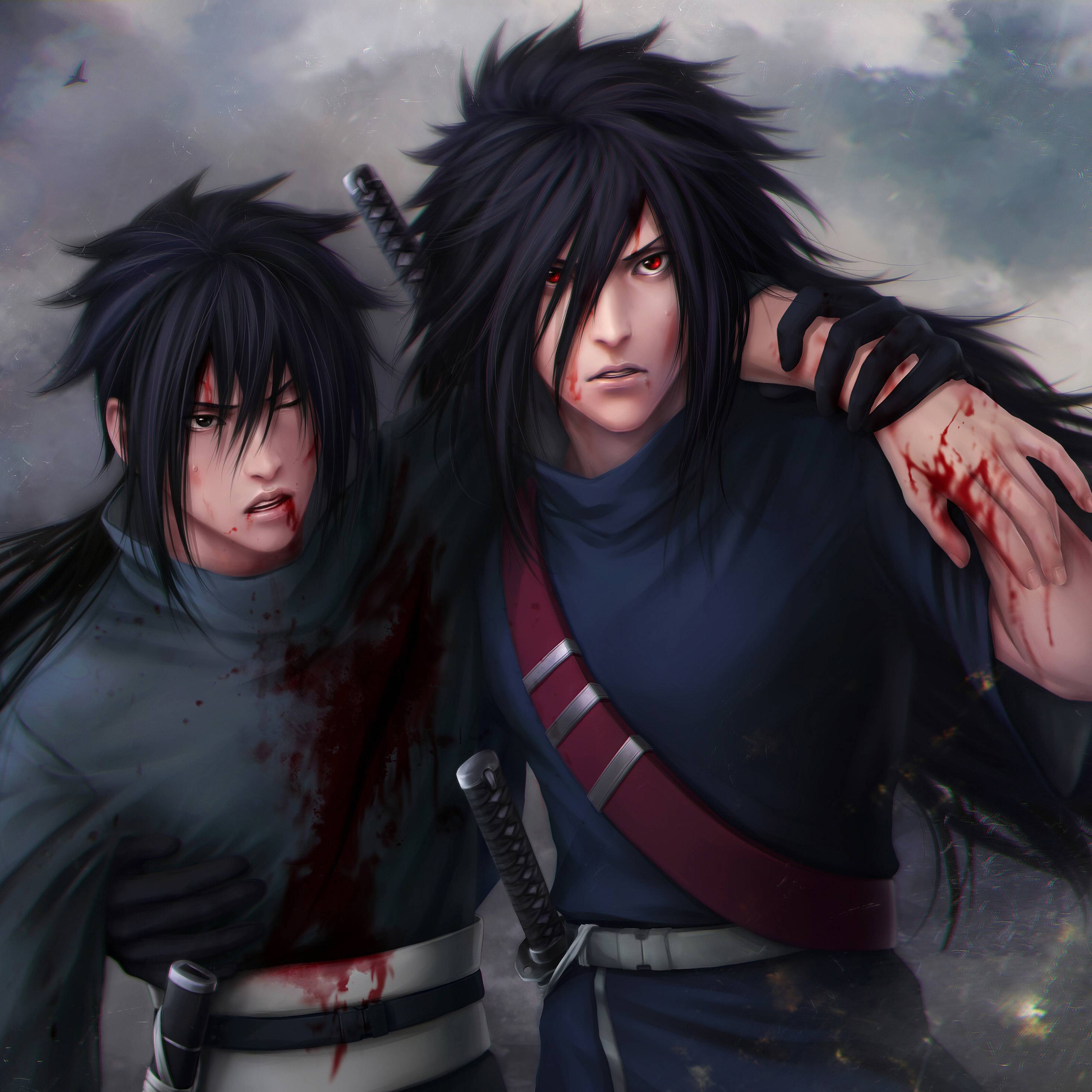 2932x2932 uchiha madara, uchiha izuna, naruto iPad Pro Retina Display Wallpaper, HD Anime 4K Wallpaper, Image, Photo and Background
