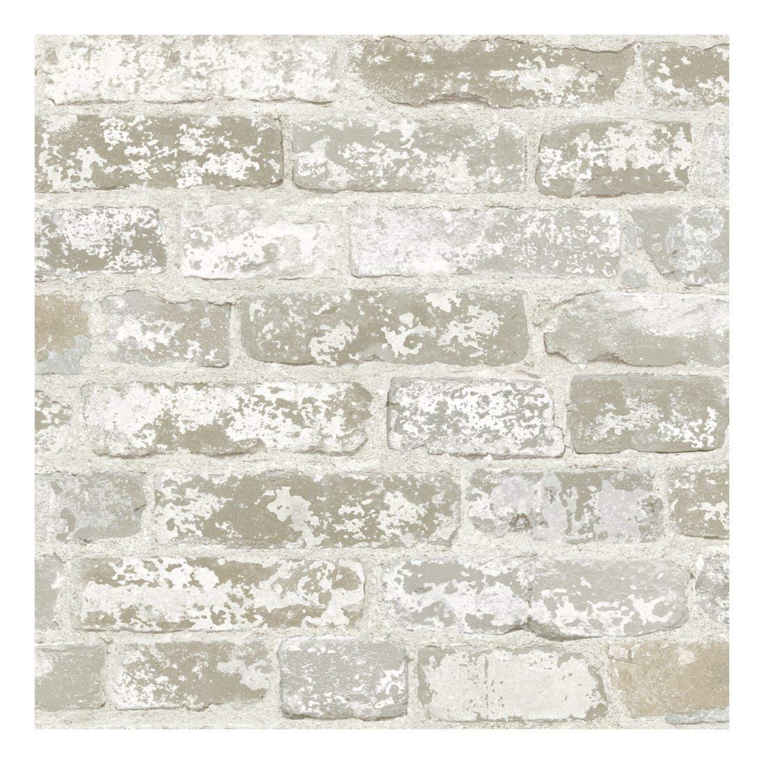 1100x1100 York Wallcoverings RB4304 White Brick Prepasted