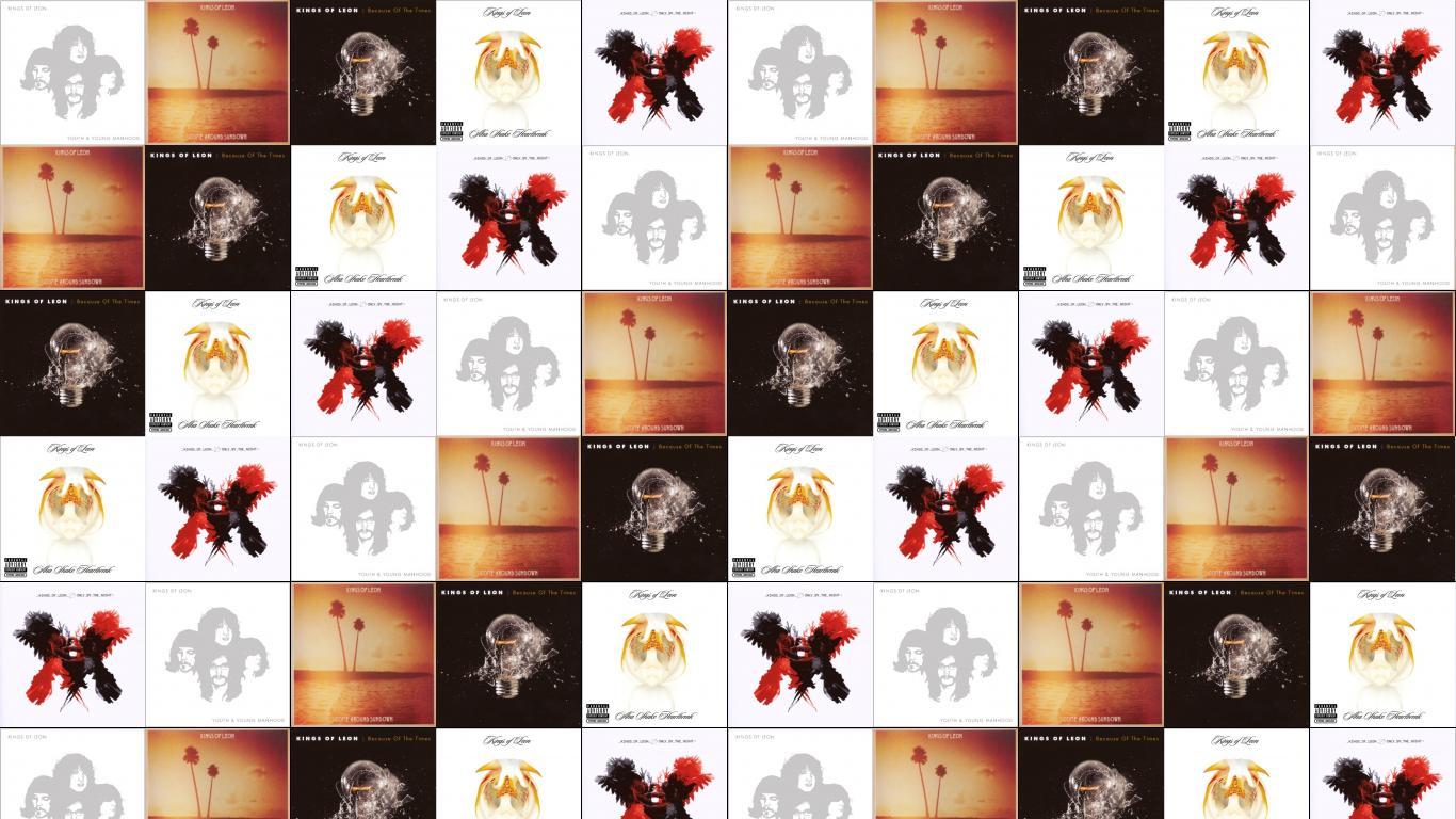 1366x768 Kings Of Leon Red Morning Light Radioactive Because Wallpaper « Tiled Desktop Wallpaper