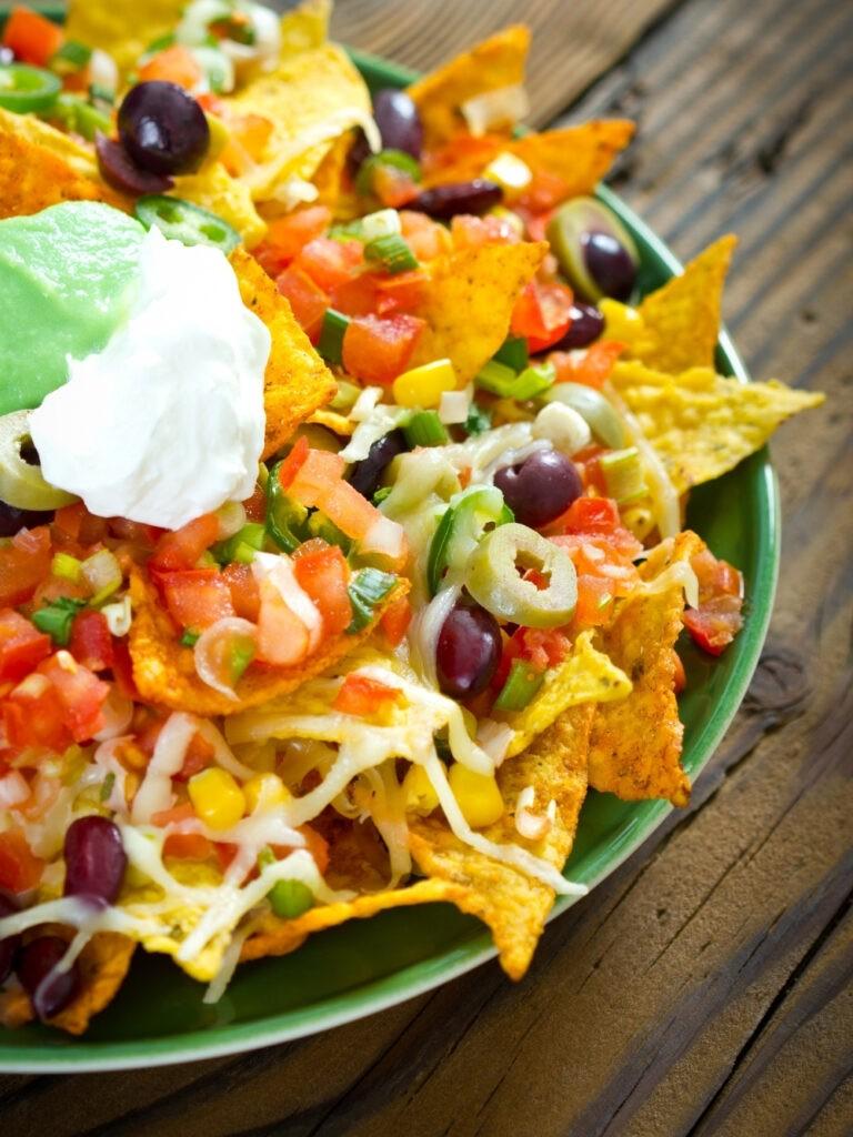 Vibrant Nachos Recipe Abstract Illustration Vibrant Nachos Recipe Abstract Illustration