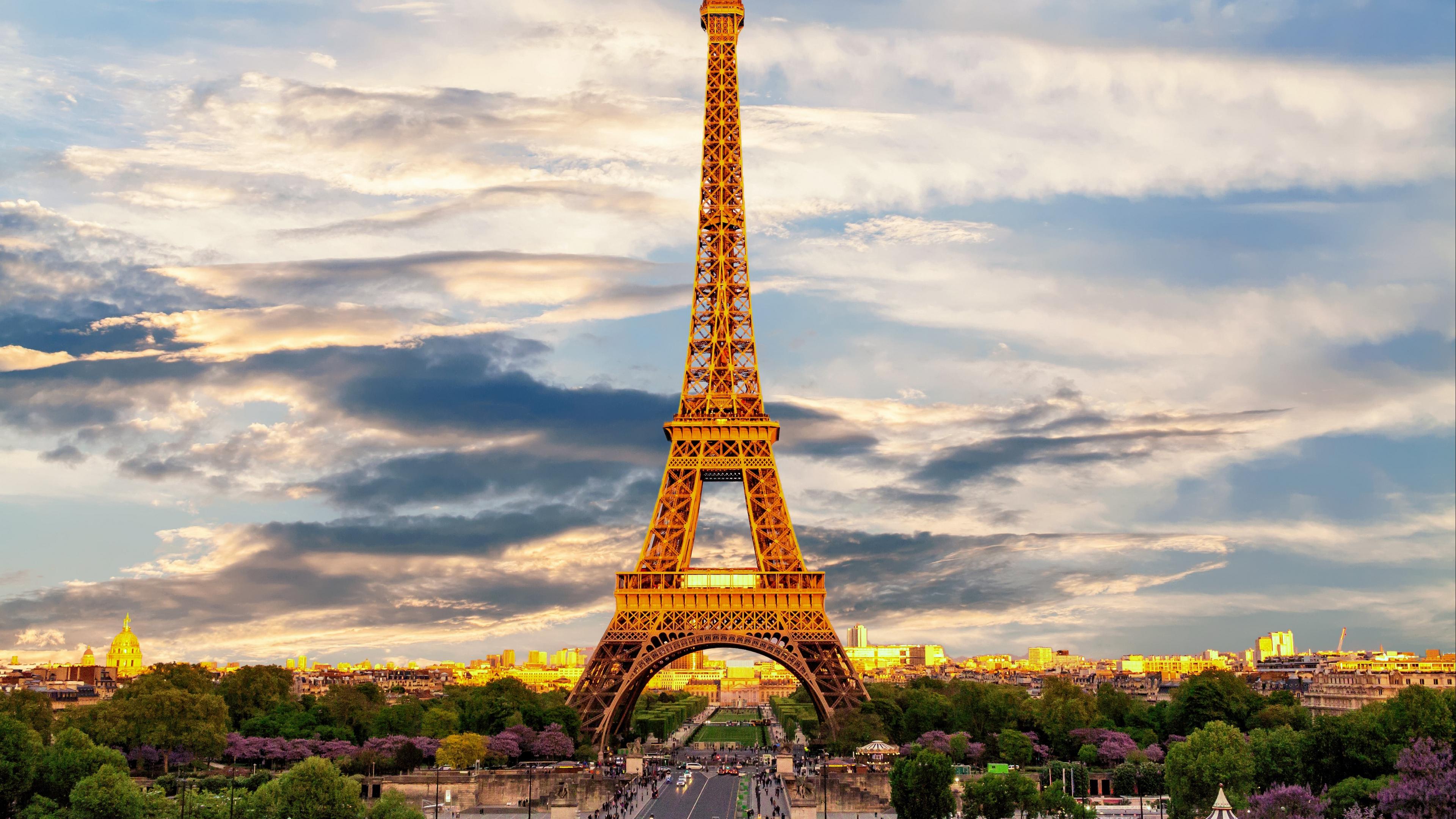 3840x2160 Wallpaper 4k eiffel tower, paris, france, showplace 4k Wallpaper