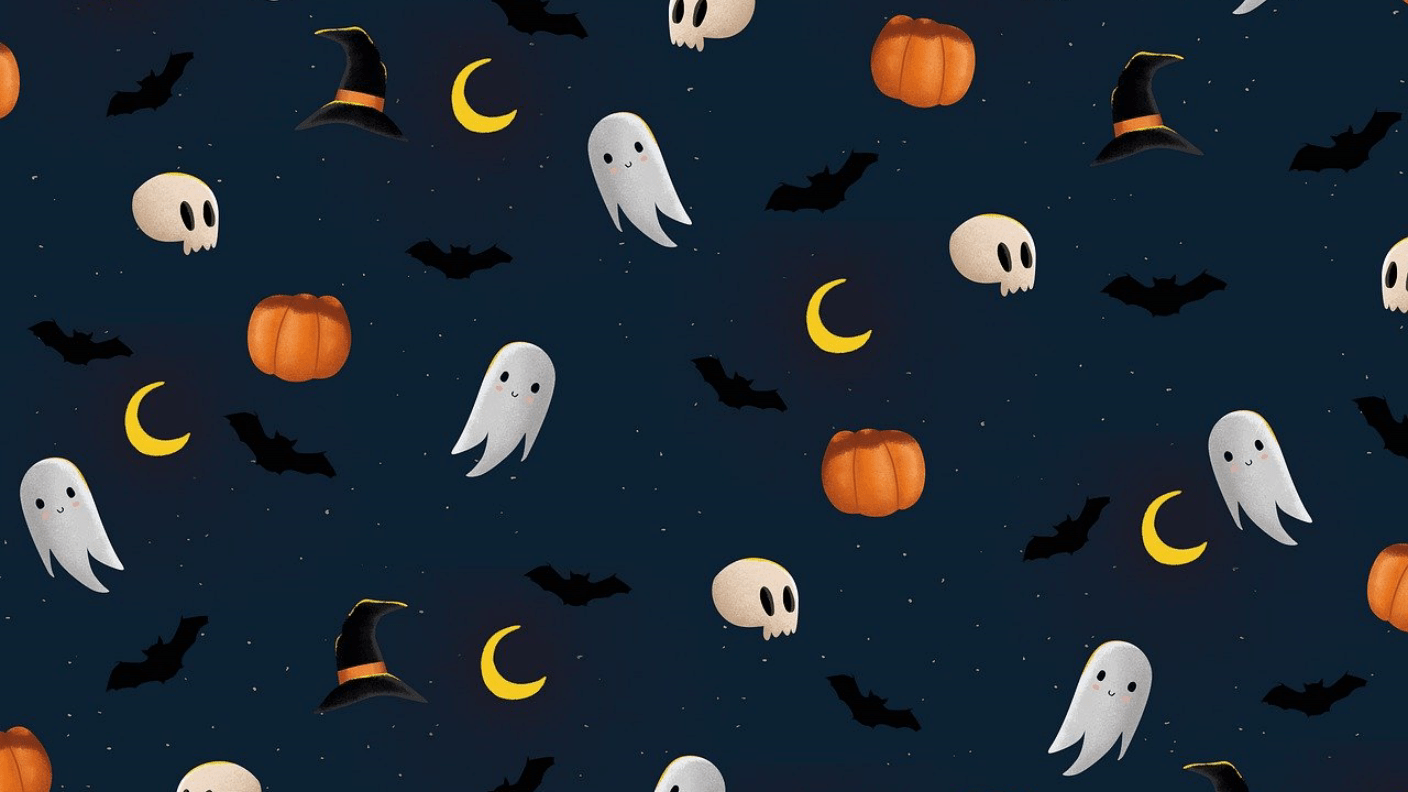 1408x792 Aesthetic Halloween Wallpaper for Your Phone and Computer