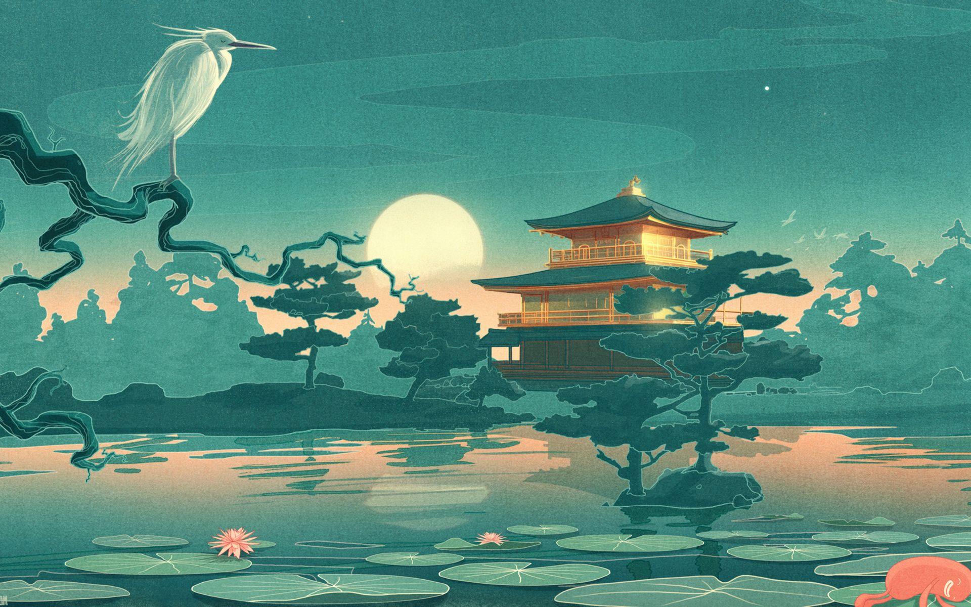 1920x1200 Asian Art Wallpaper