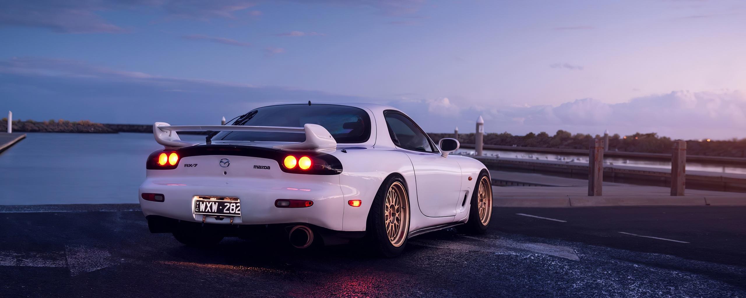 2560x1024 Wallpaper 4k Mazda Rx7 Golden Alloys Wallpaper
