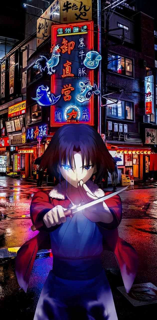 630x1280 Ryougi Shiki wallpaper
