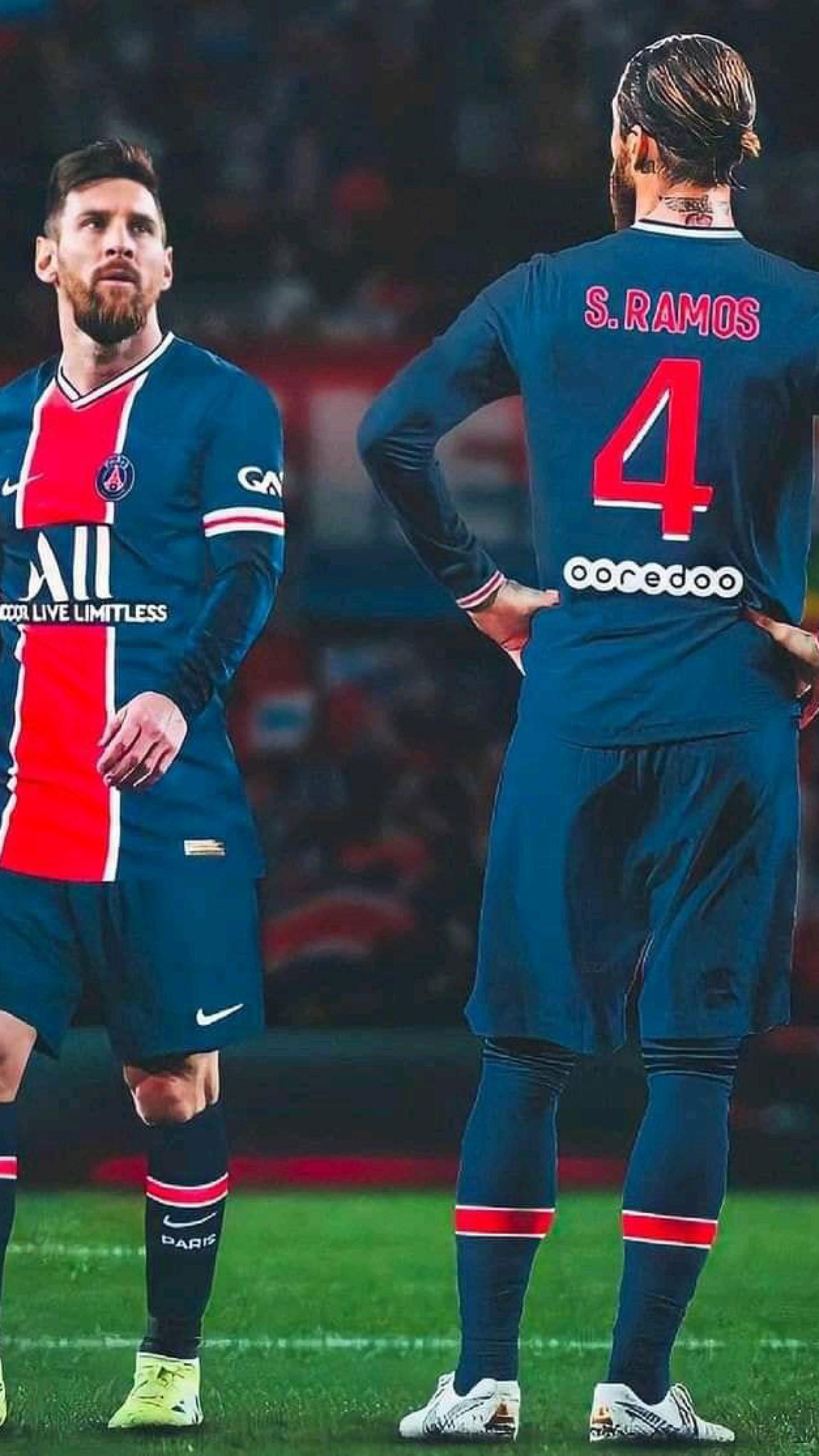 1440x2560 Messi Ramos PSG Wallpaper • Wallpaper For You HD Wallpaper For Desktop & Mobile