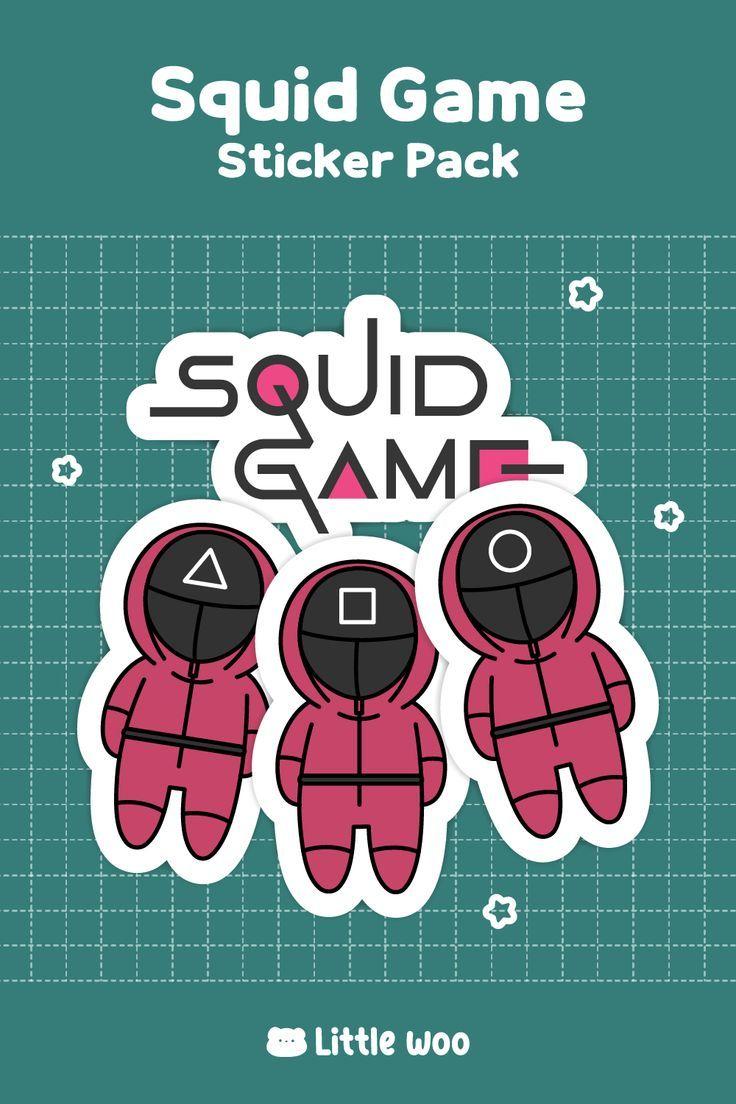 736x1104 Squid Game Sticker Pack by Littlewoo. Squid games, Squid, Games