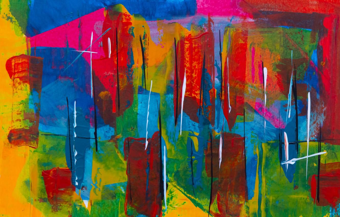 1332x850 Wallpaper paint, texture, colorful, strokes, color texture image for desktop, section текстуры