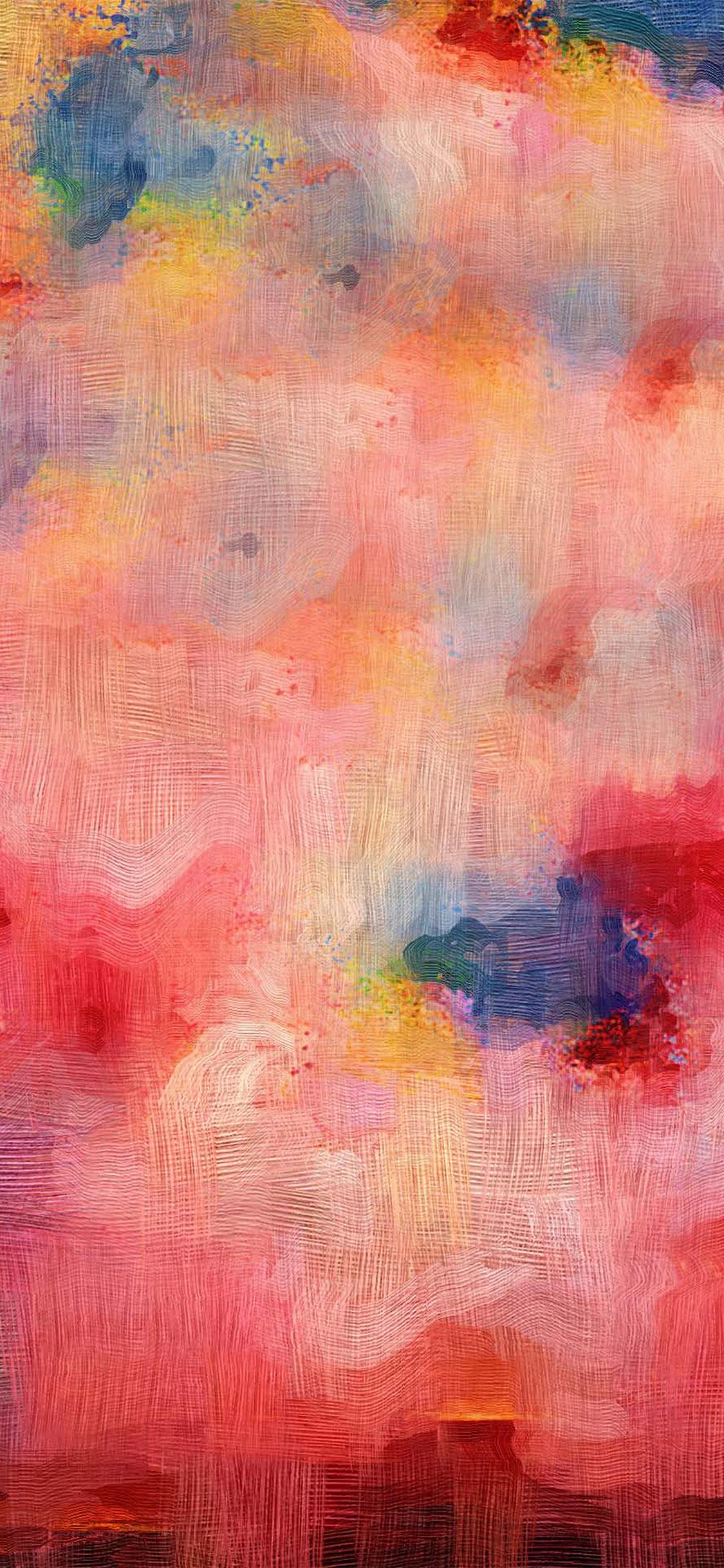 1125x2436 samsung galaxy pink texture art oil painting pattern