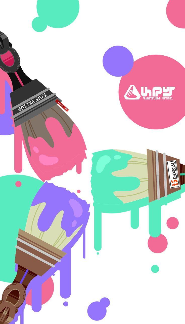 736x1287 くロ：ミ krintou C : 彡 Splat2 ver. phone wallpaper, enjoy! ** If you're using this image. Splatoon, Splatoon 2 art, iPhone wallpaper nintendo