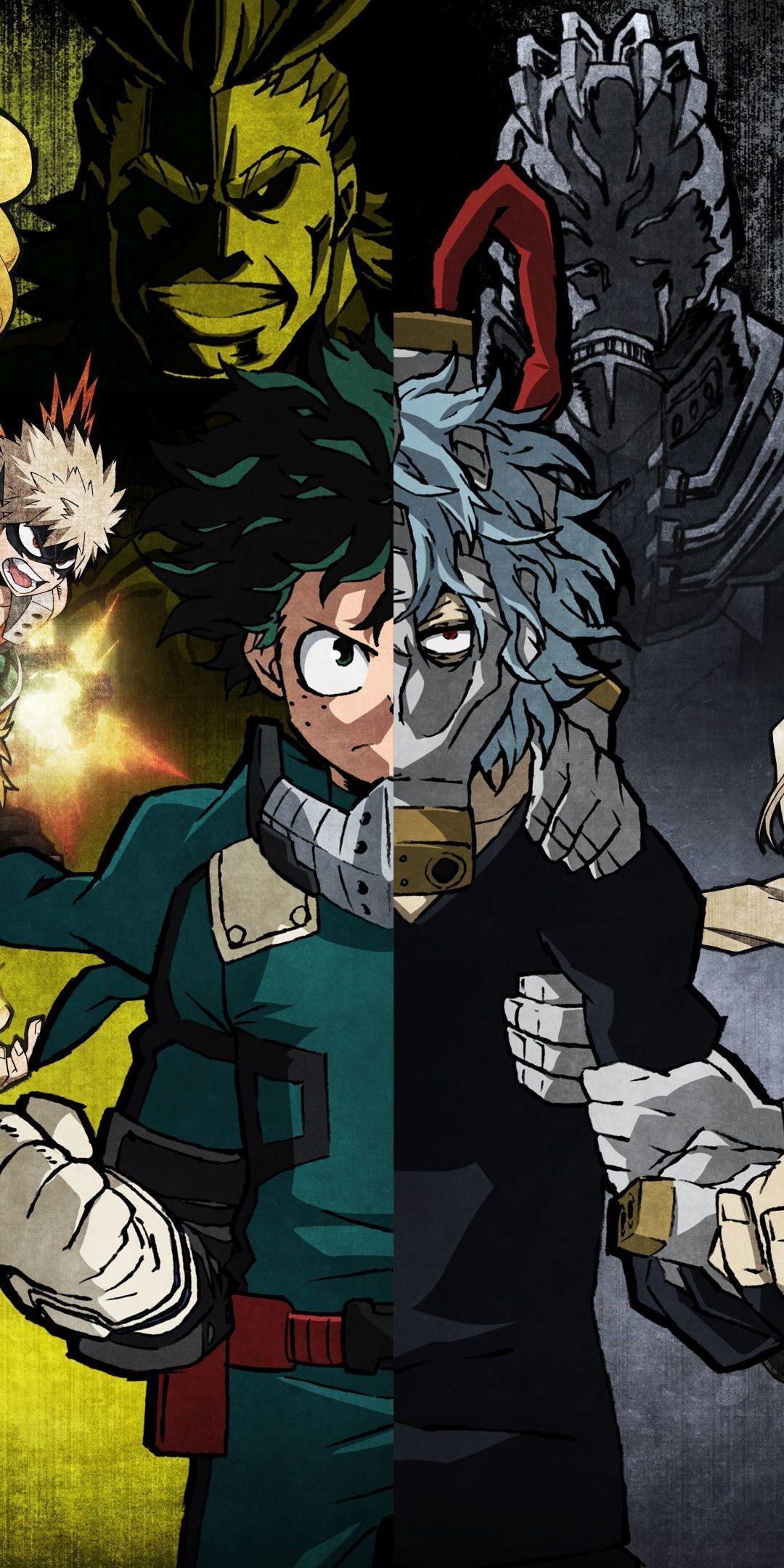 1080x2160 Manga Deku Wallpaper