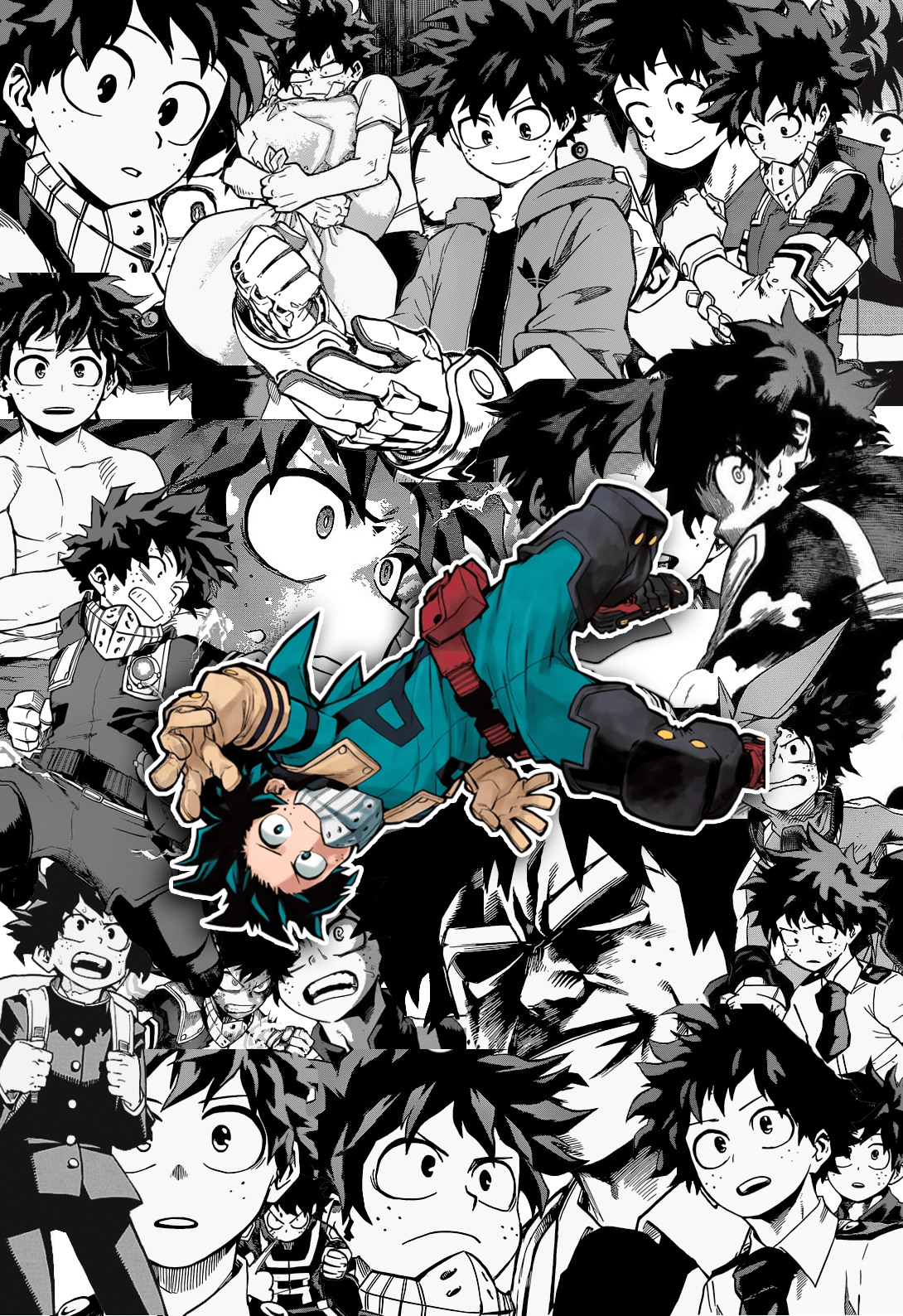 1090x1588 Finally i decided to take the courage to post an old Deku wallpaper that I did some time ago. Enjoy it.: BokuNoHeroAcademia