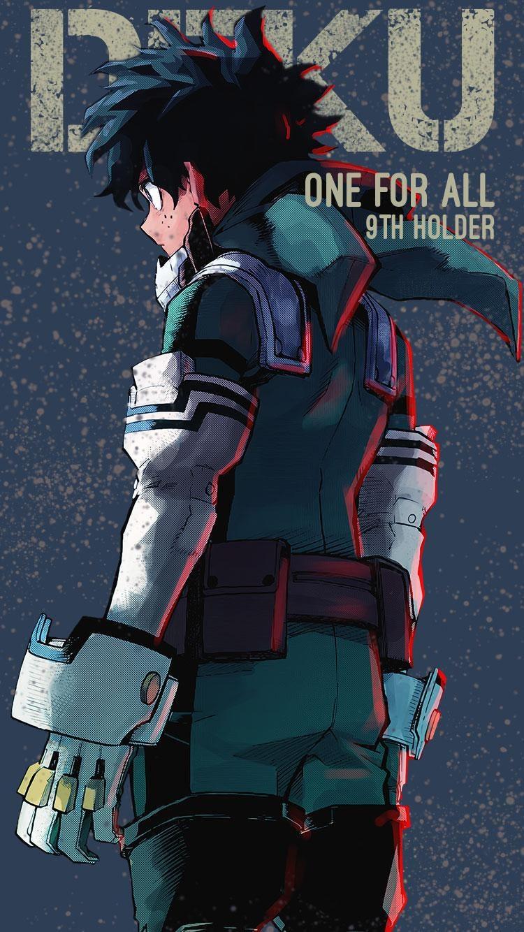 750x1334 Have these Deku wallpaper made by me!: BokuNoHeroAcademia