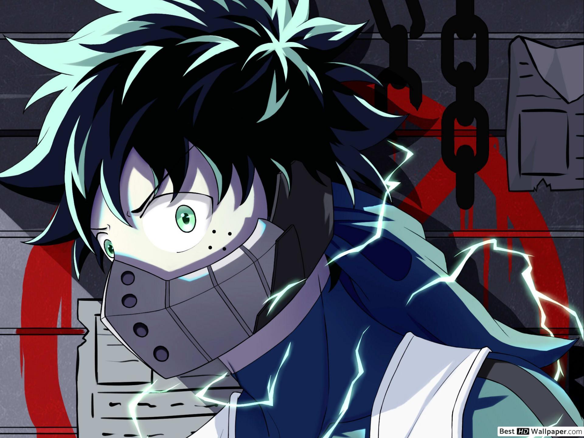 1920x1440 Izuku Midoriya Mask HD wallpaper download