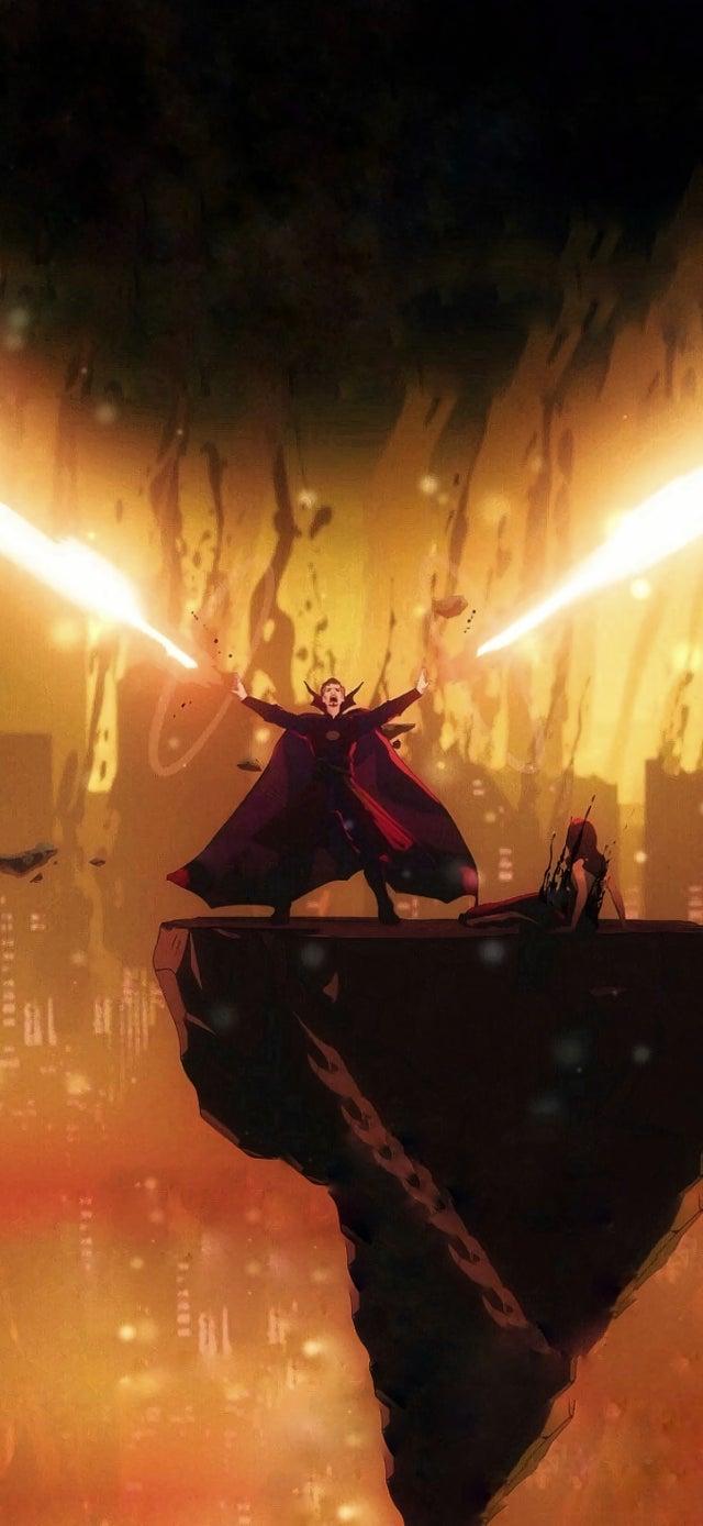 640x1388 Marvel's What if? Doctor Strange wallpaper (Possible episode 4 spoiler) [1352x2932]