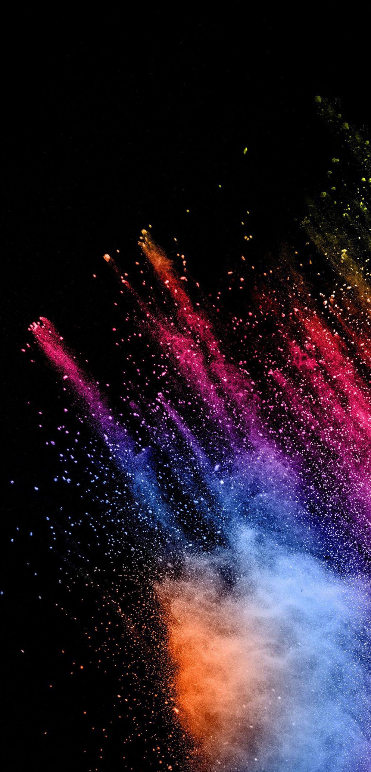 1232x2560 Best Wallpaper for Huawei Mate 40 Pro 01 Powder in Dark Background Wallpaper. Wallpaper Download. High Resolution Wallpaper