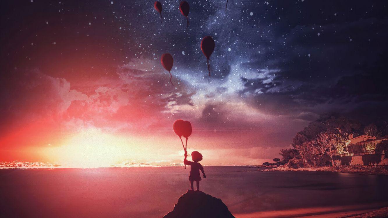 1333x750 Wallpaper Cloud, Atmosphere, Afterglow, Plant, Nature, Background Free Image