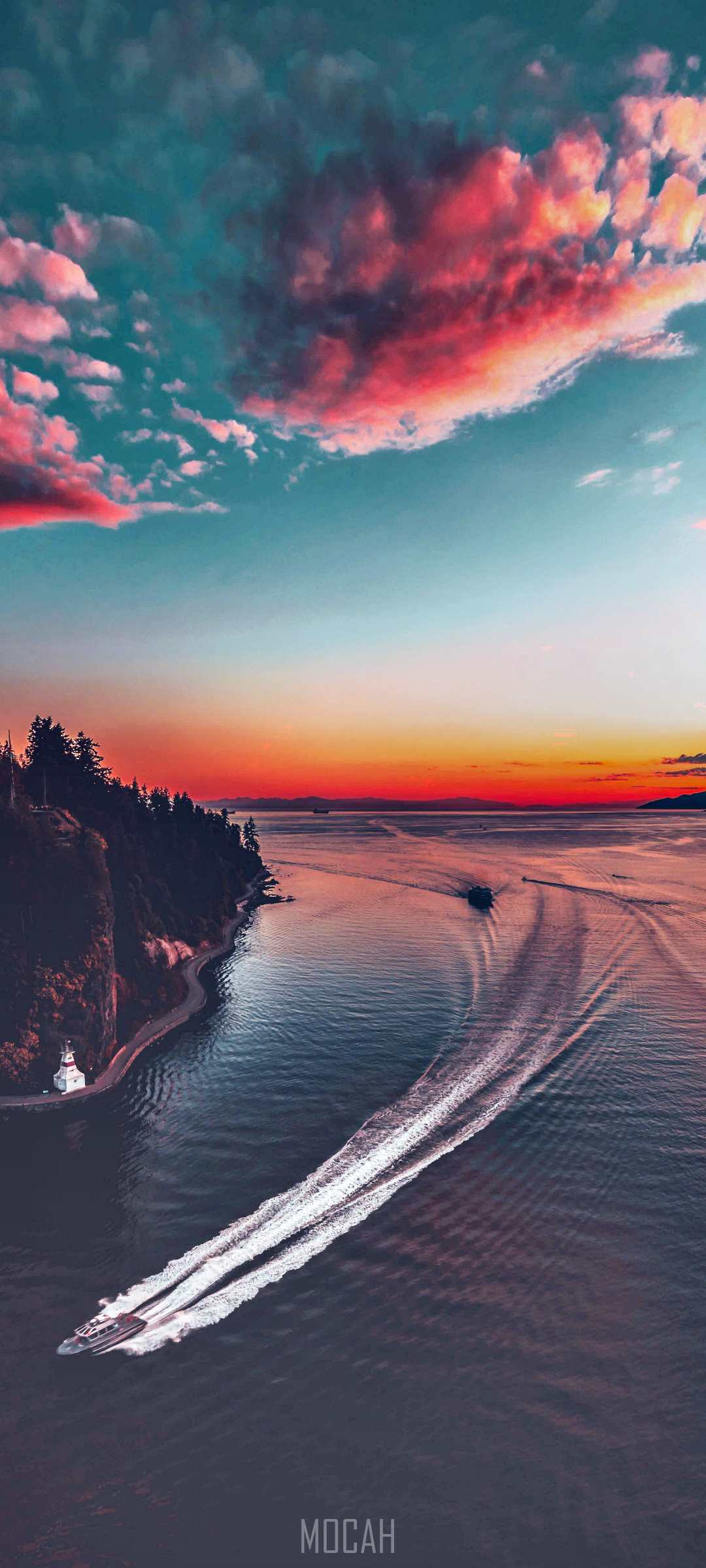 1080x2400 Nature, Red, Afterglow, Sunset, Horizon, Samsung Galaxy A Quantum wallpaper free download, 1080x2400. Mocah HD Wallpaper