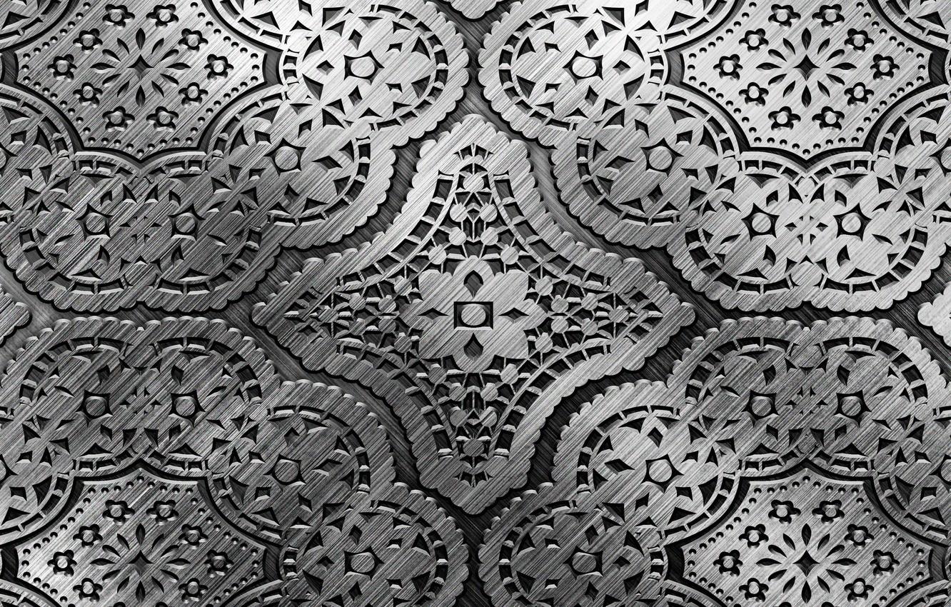1332x850 Wallpaper metal, pattern, silver, metal, texture, background, pattern, steel, metallic image for desktop, section текстуры