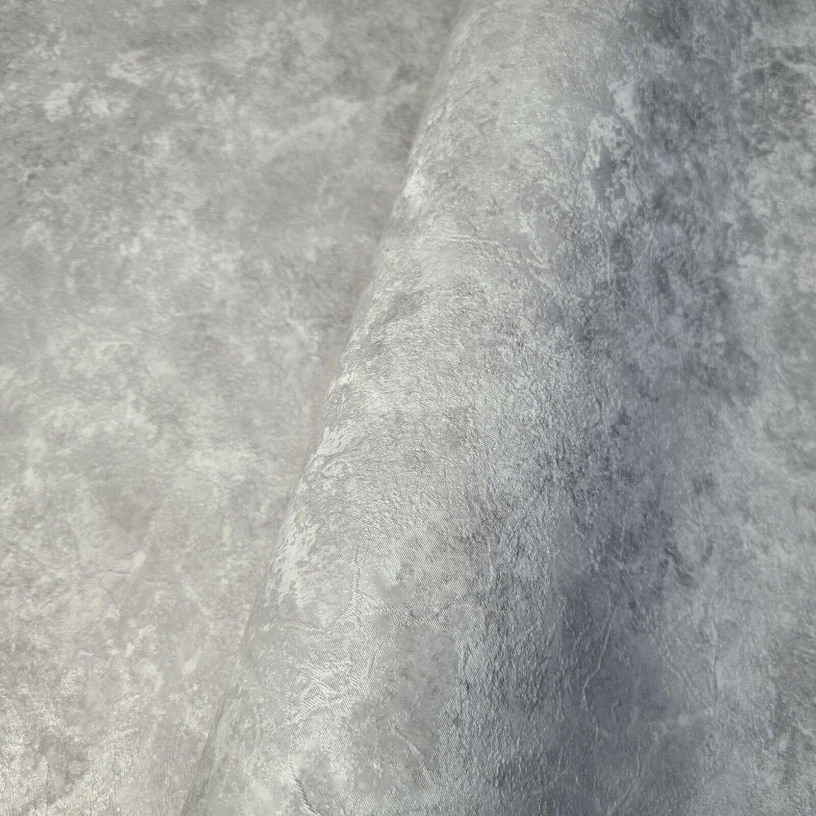 1600x1600 Z72029 Zambaiti Gray silver metallic faux concrete plaster Wallpaper