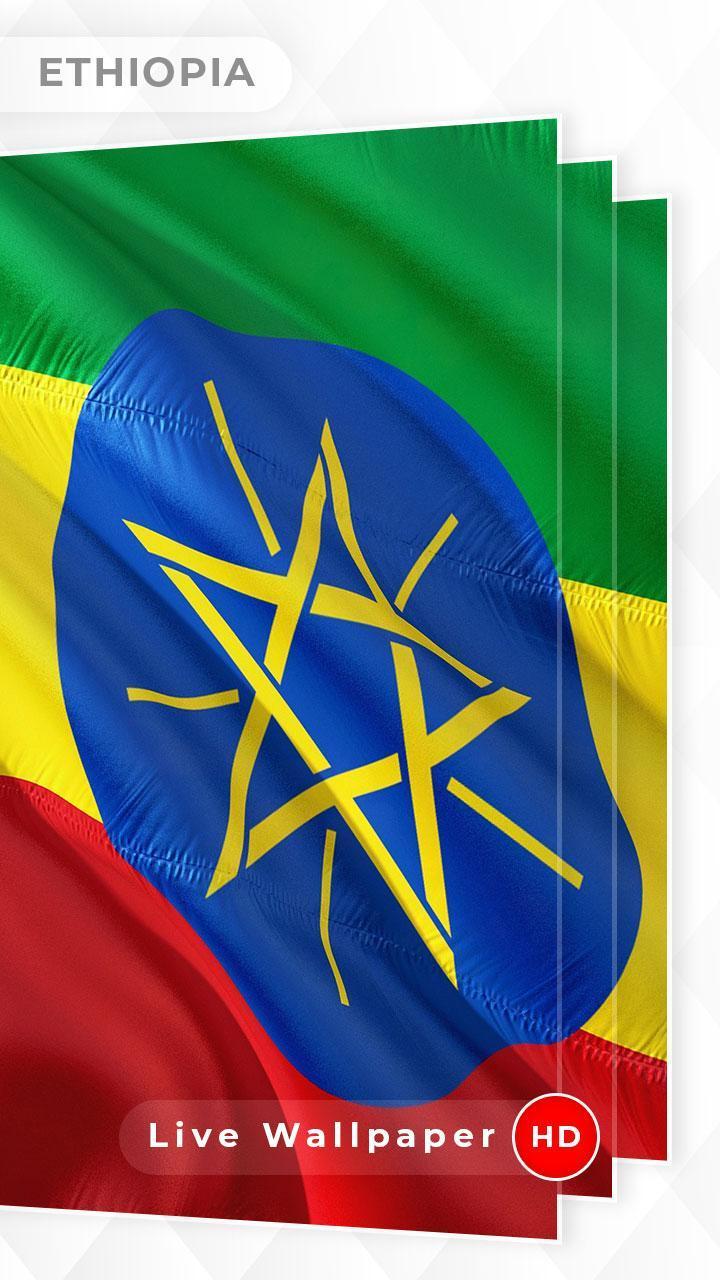 720x1280 Ethiopia Flag 3D live wallpaper for Android