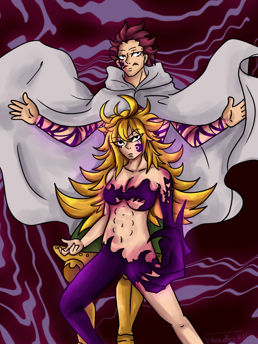 900x1200 Rena Zines up with 2 vers BUT Monspeet and Derieri based off of Cosplay! <3. #monspeet #derieri #sds #nnt #SevenDeadlySins #NanatsuNoTaizai