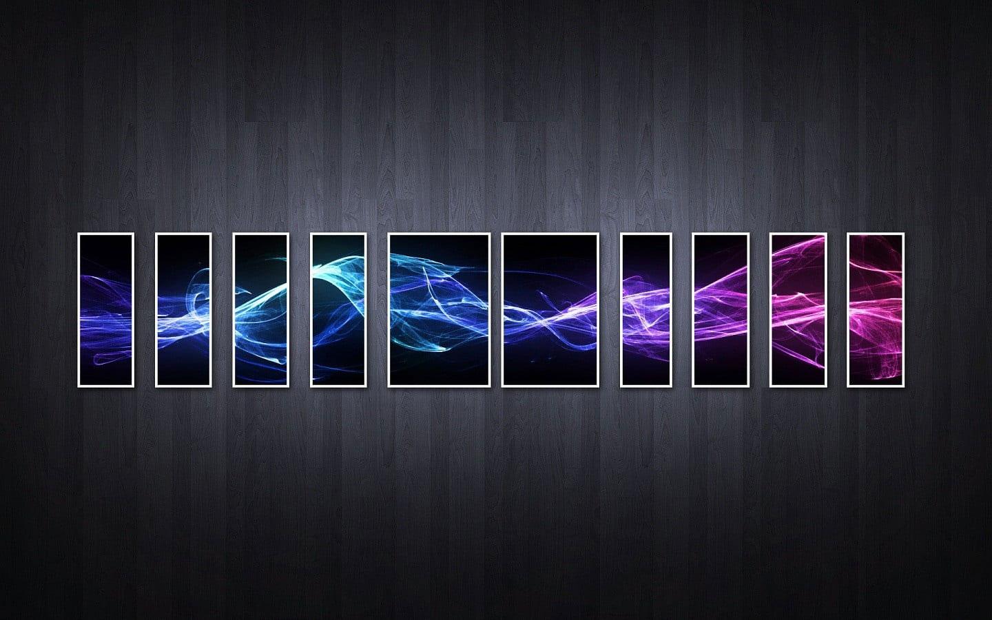 1440x900 Black wallpaper and multicolored abstract wall art, simple background, collage • Wallpaper For You HD Wallpaper For Desktop & Mobile