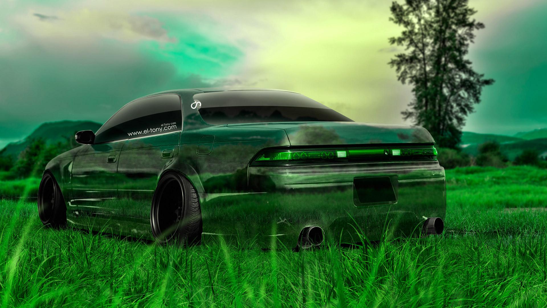 1920x1080 Wallpaper. Cars. photo. picture. Tony Kokhan, Toyota, Mark JDM, JZX90