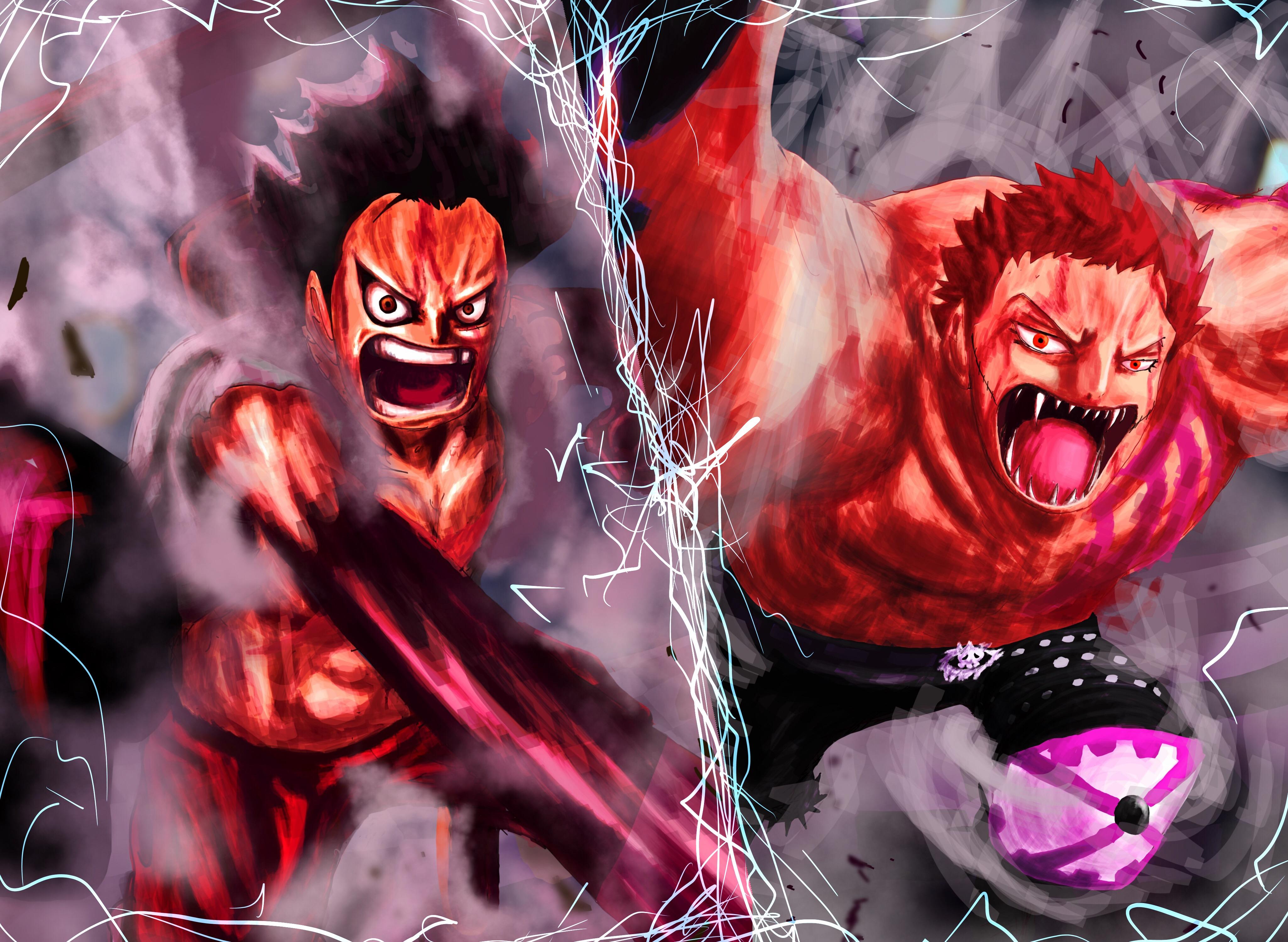 4100x3000 Monkey D. Luffy Charlotte Katakuri 4k Ultra HD Wallpaper