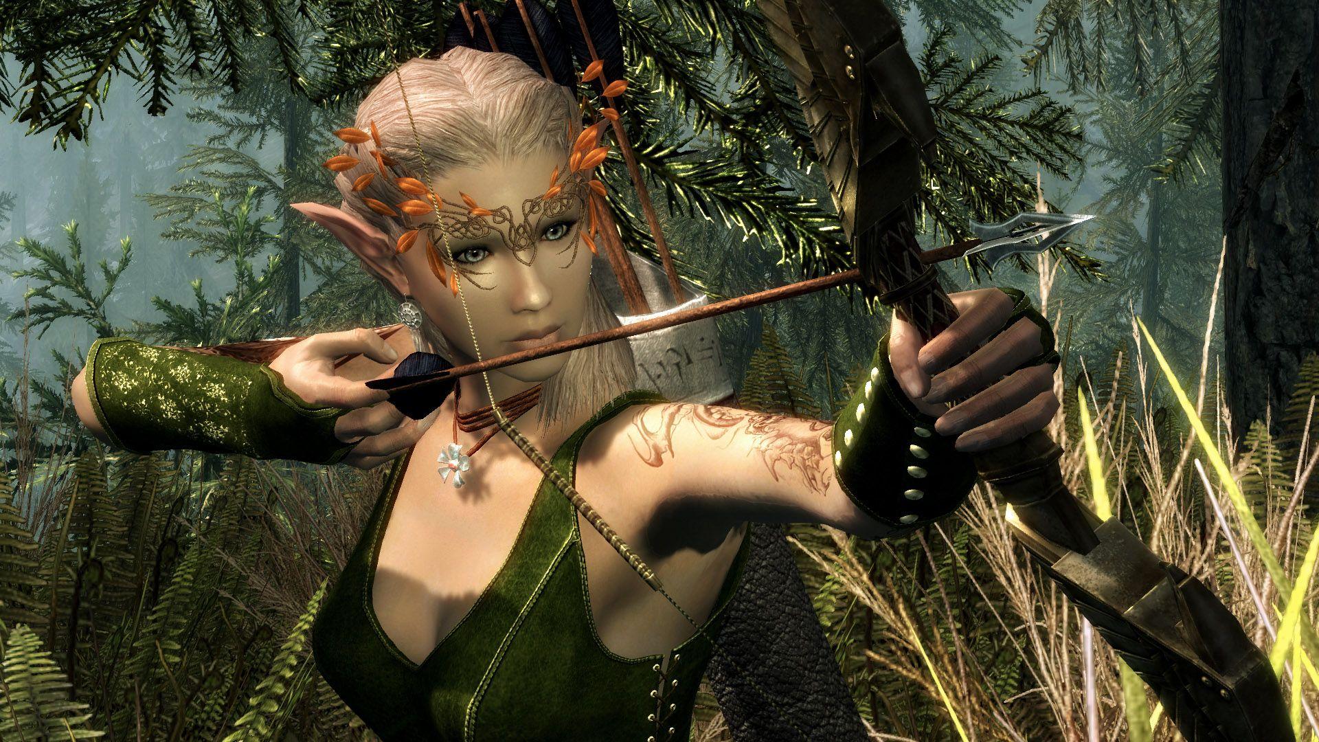 Female Wood Elf Skyrim