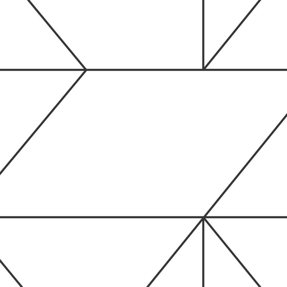 1000x1000 Graham & Brown KELLYS GEO BLACK WHITE WALLPAPER in the Wallpaper department at
