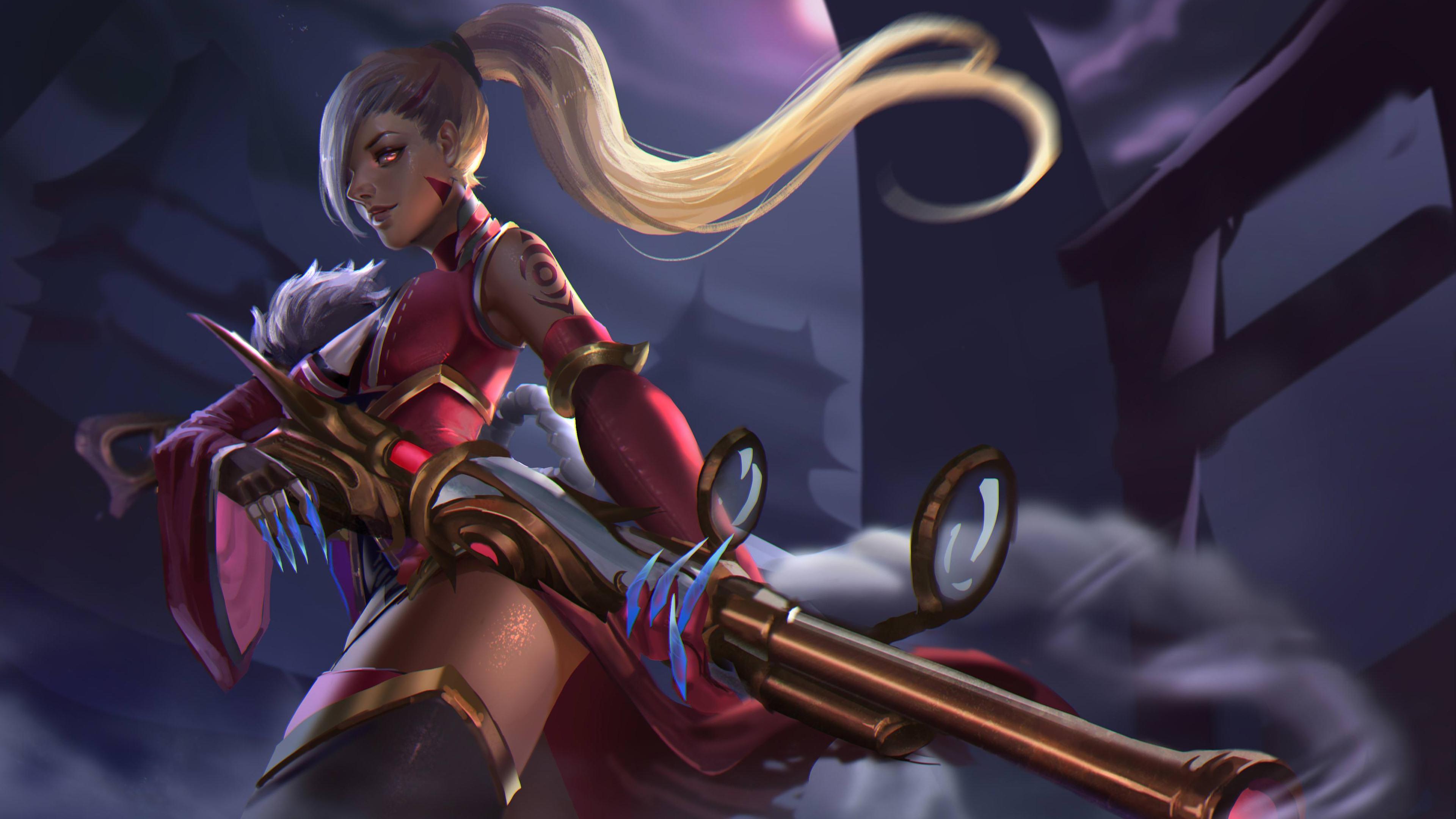 3840x2160 4k Caitlyn Lol Best HD Wallpaper Of Legends Wallpaper Caitlyn