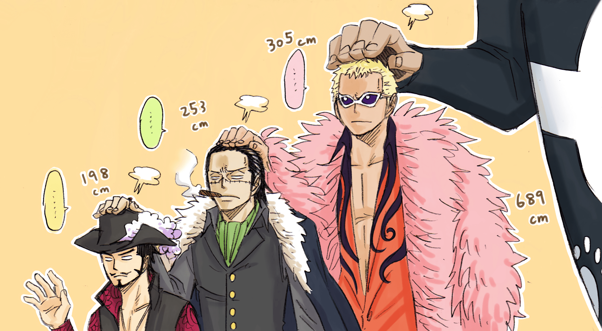 2000x1100 Donquixote Doflamingo Dracule Mihawk HD Wallpaper