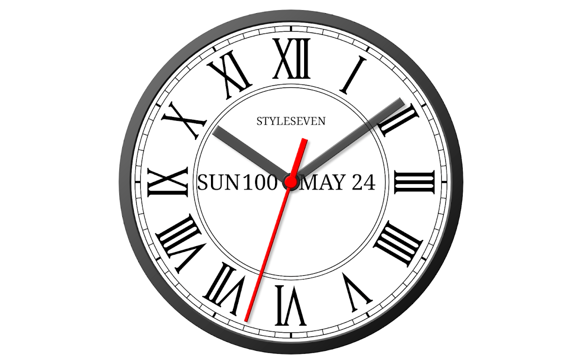 1200x750 Roman Analog Clock Live Wallpaper 7 By Style 7 (Android Apps)